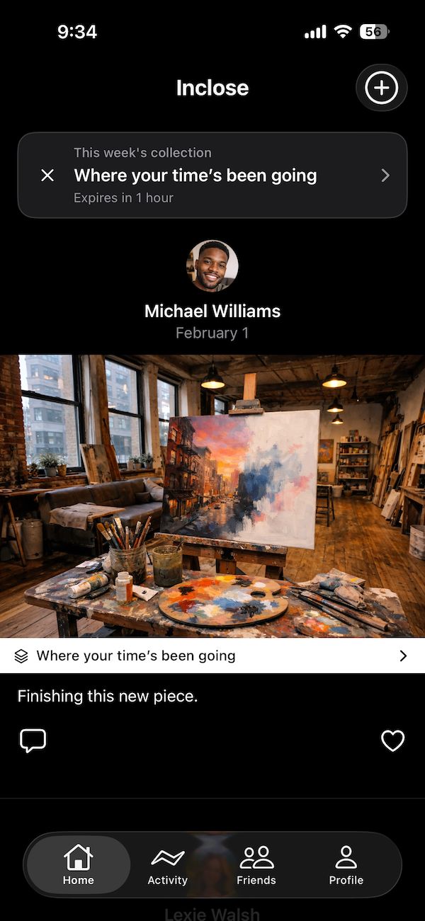 Inclose app collections feature screenshot