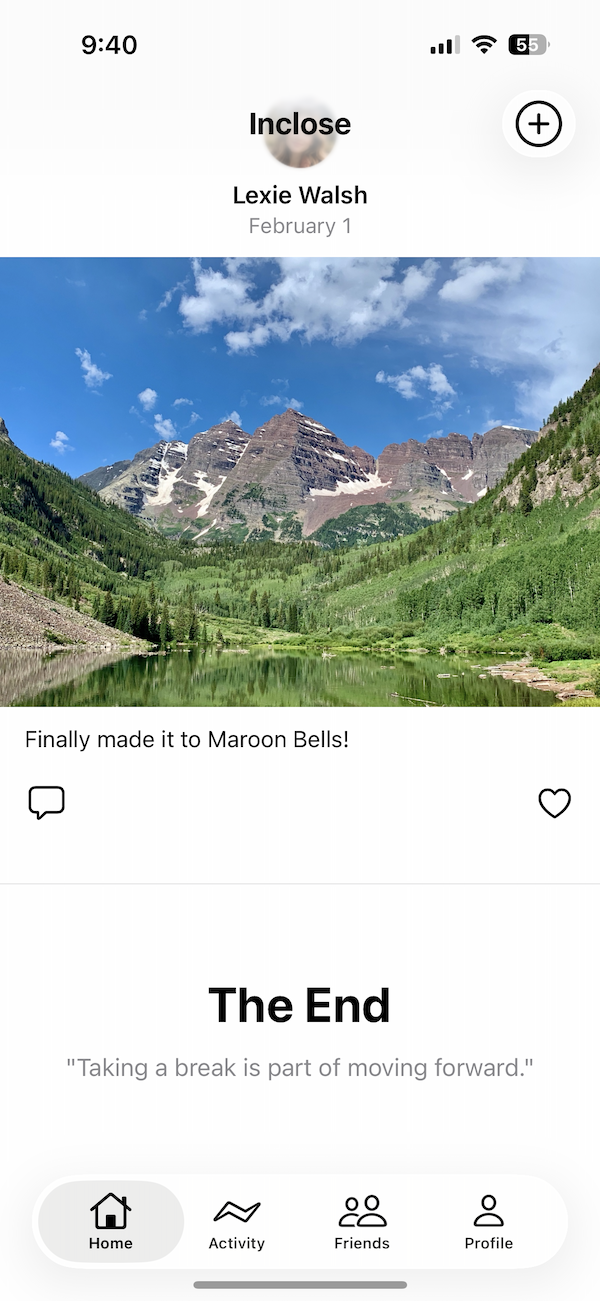 Inclose app collections feature screenshot